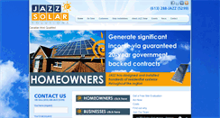 Desktop Screenshot of jazzsolar.com